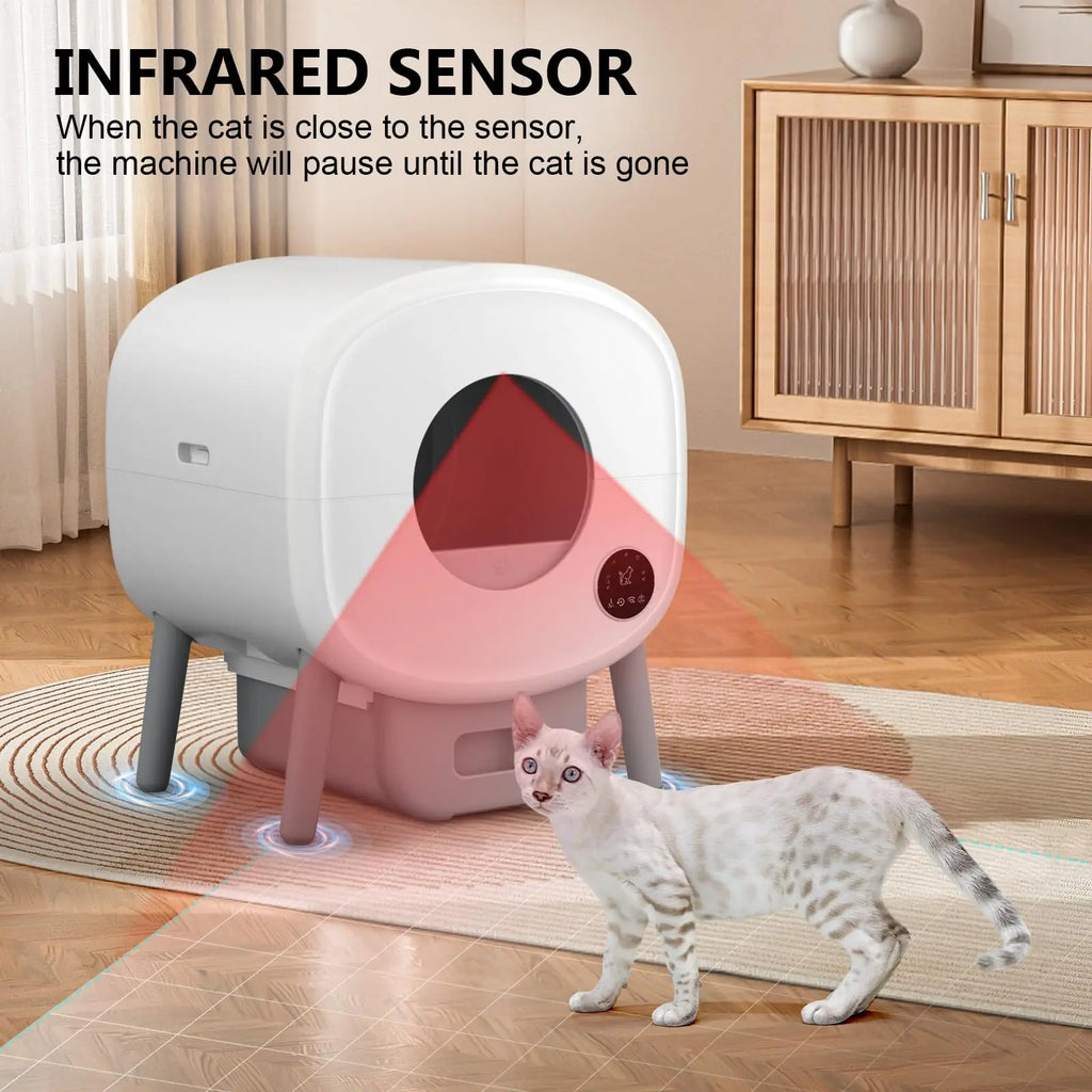 Smart Self Cleaning Cat Litter Box,