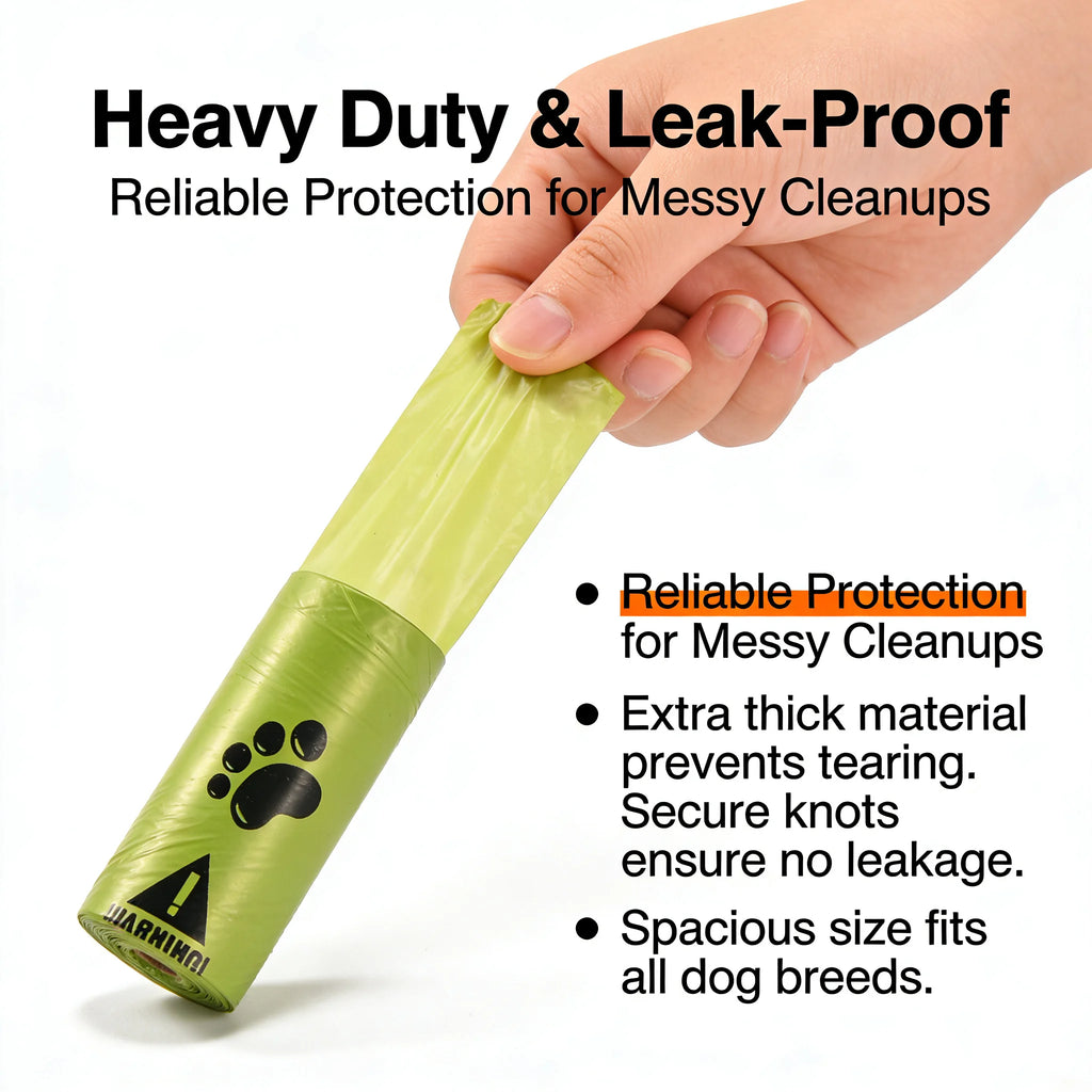 Eco-Friendly Dog Poop Bags Leak-Proof Extra Thick r