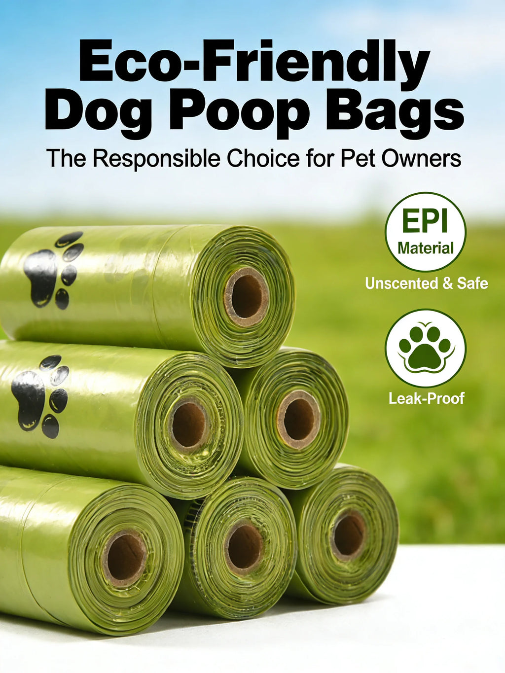 Eco-Friendly Dog Poop Bags Leak-Proof Extra Thick r