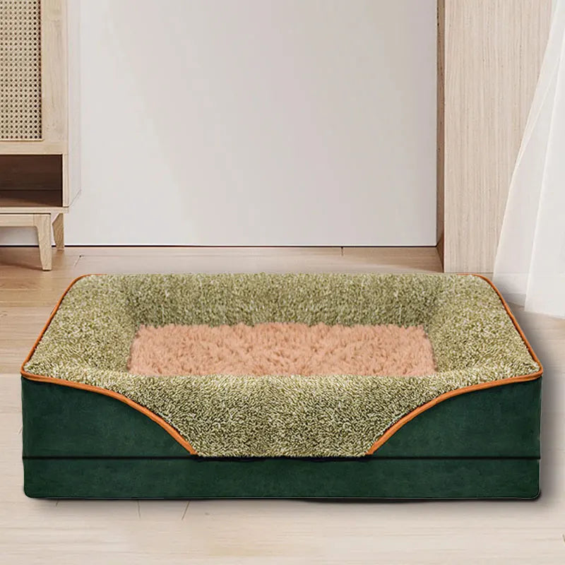 An oversized dog bed removable washable