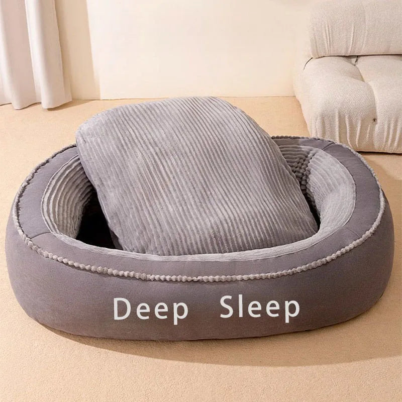 Pet Bed Comfortable Donut Round