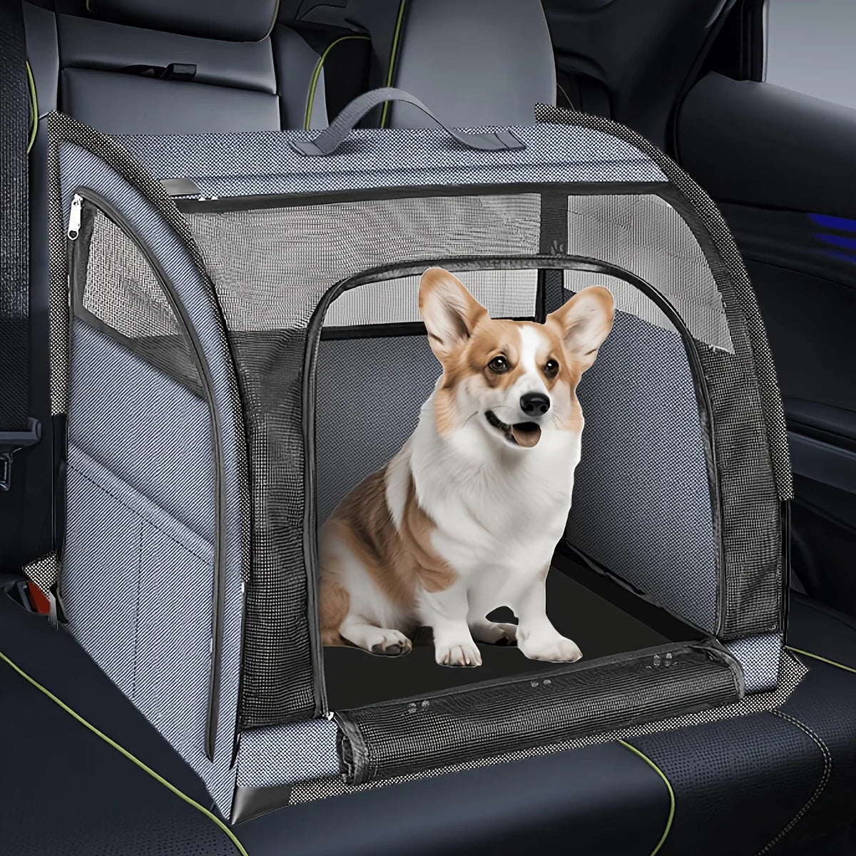 Saftey Pet Car Carrier, Suitable for Cats And Dogs.