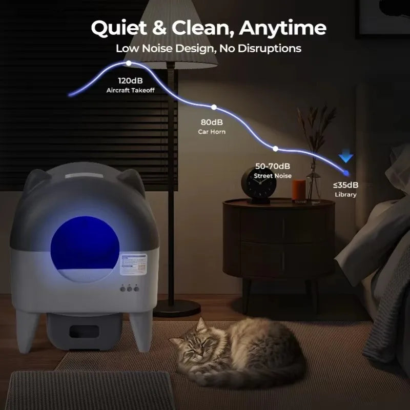 Automatic Cat Litter Box Extra Large Self Cleaning