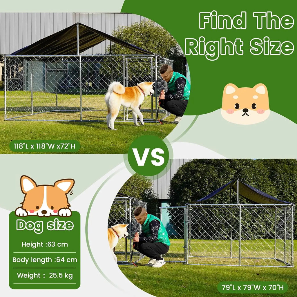 Outdoor Dog Kennel Heavy Duty Cage