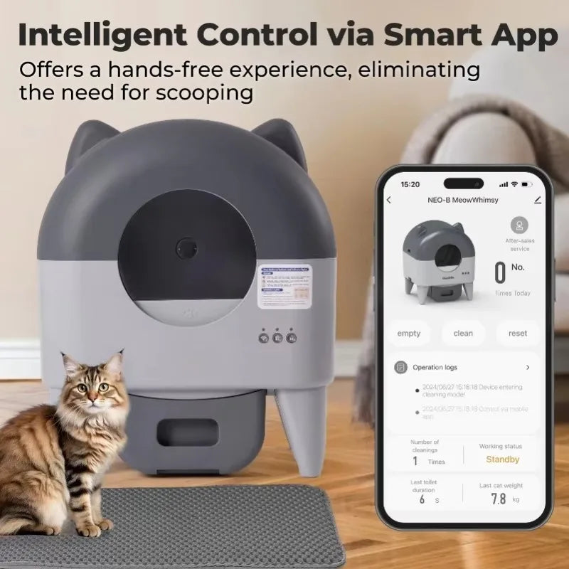 Automatic Cat Litter Box Extra Large Self Cleaning