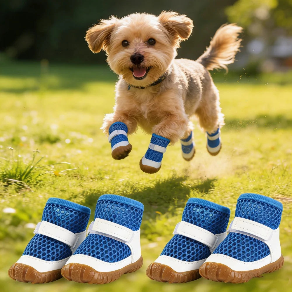 Waterproof Mesh Dog Boots for Hot Pavement
