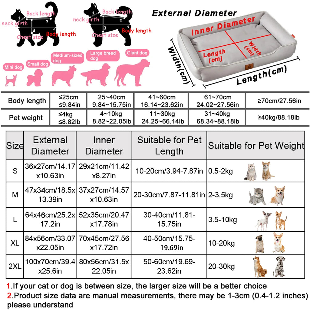 Dog Bed for Large Dog Mattress Bite-resistant