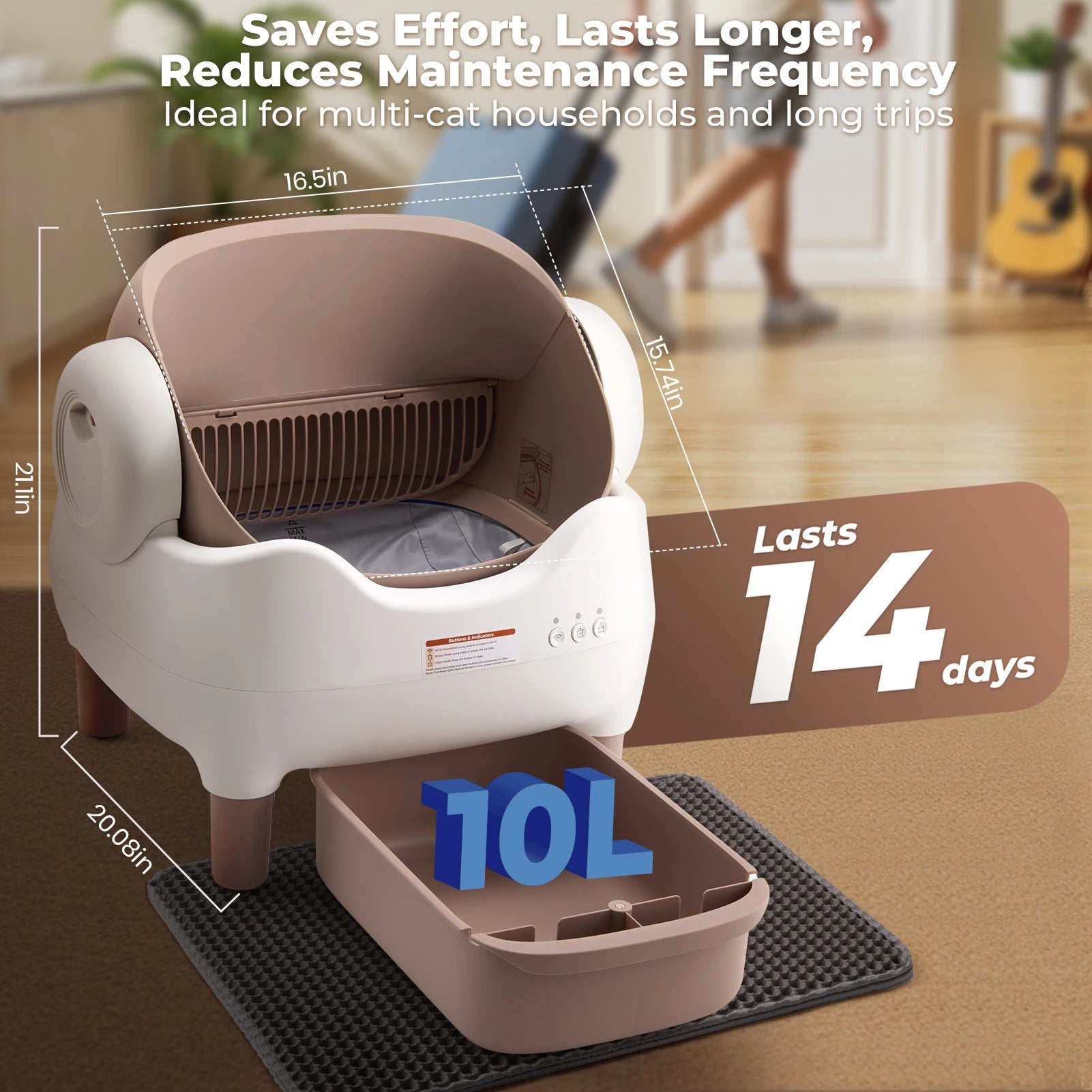 Self Cleaning Litter Box, Automatic Cat Litter Box