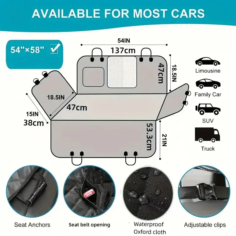 Scratch Proof Nonslip Waterproof  Durable Seat Cover