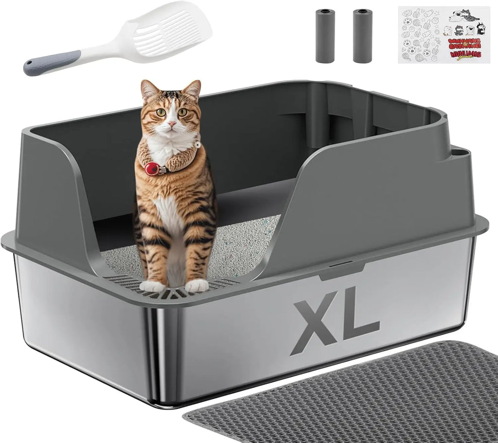 Stainless Steel Cat Litter Box,
